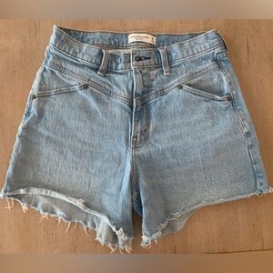 Abercrombie Dad Short High Rise Denim Jean Shorts